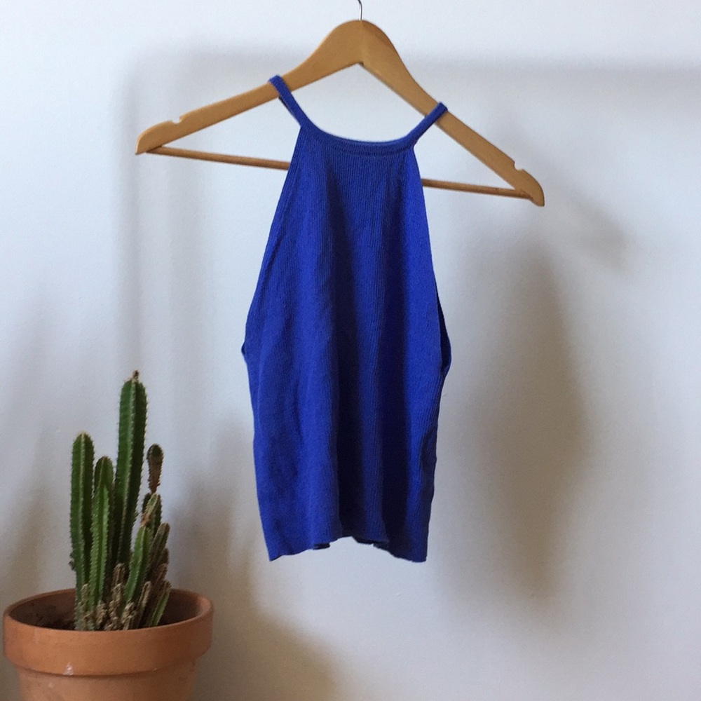 Blue tank top